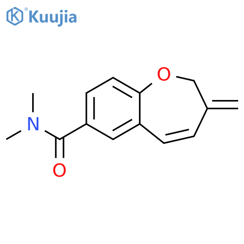 1-Benzoxepin-7-carboxamide, 2,3-dihydro-N,N-dimethyl-3-methylene- structure