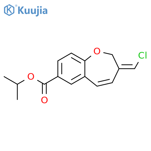 1-Benzoxepin-7-carboxylic acid, 3-(chloromethylene)-2,3-dihydro-,1-methylethyl ester, (3Z)- structure