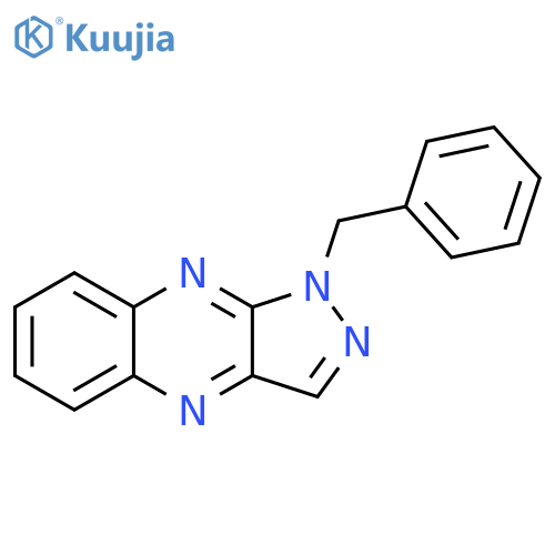 1H-Pyrazolo[3,4-b]quinoxaline, 1-(phenylmethyl)- structure