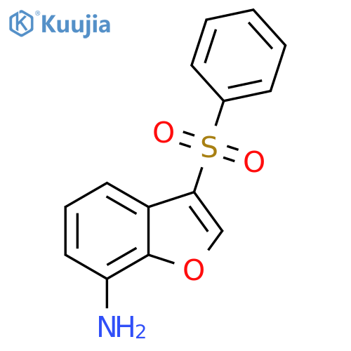 7-Benzofuranamine, 3-(phenylsulfonyl)- structure