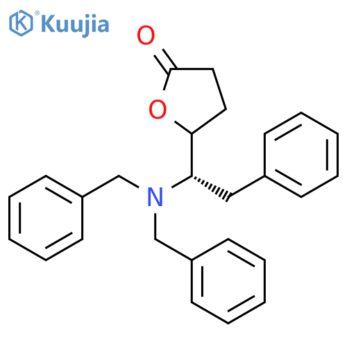 2(3H)-Furanone,5-[(1S)-1-[bis(phenylmethyl)amino]-2-phenylethyl]dihydro- structure