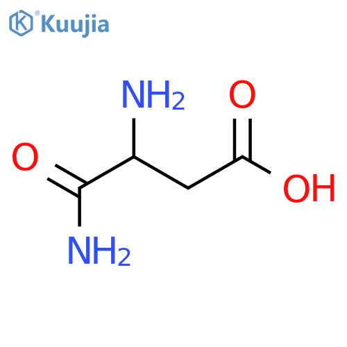 3-amino-3-carbamoylpropanoic acid structure