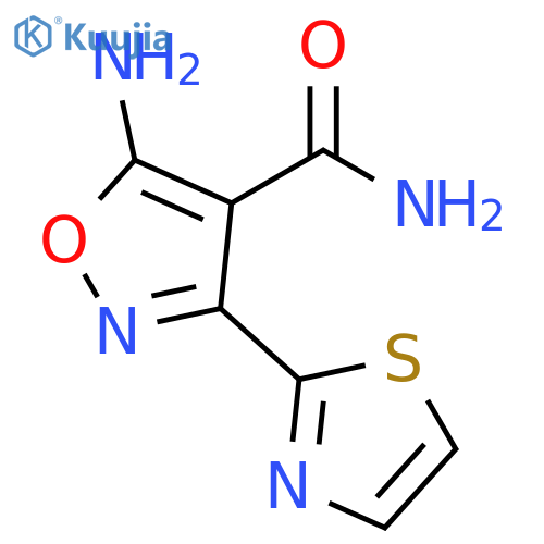 4-Isoxazolecarboxamide, 5-amino-3-(2-thiazolyl)- structure