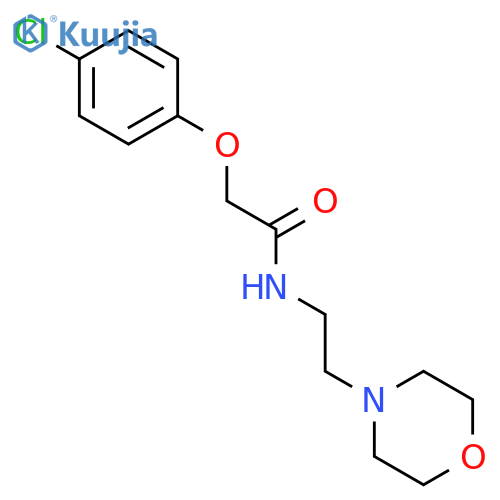 Acetamide, 2-(4-chlorophenoxy)-N-(2-(4-morpholinyl)ethyl)- structure