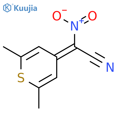 ACETONITRILE, (2,6-DIMETHYL-4H-THIOPYRAN-4-YLIDENE)NITRO- structure