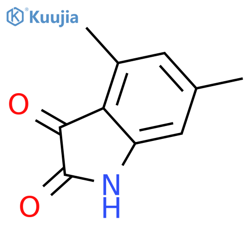 4,6-dimethyl-1H-indole-2,3-dione structure