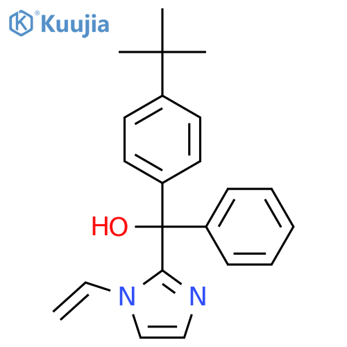 1H-Imidazole-2-methanol,a-[4-(1,1-dimethylethyl)phenyl]-1-ethenyl-a-phenyl- structure