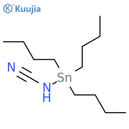 Cyanamide, (tributylstannyl)- structure