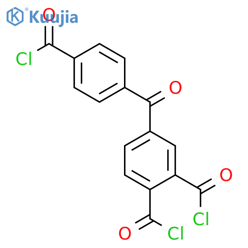 1,2-BENZENEDICARBONYL DICHLORIDE, 4-[4-(CHLOROCARBONYL)BENZOYL]- structure
