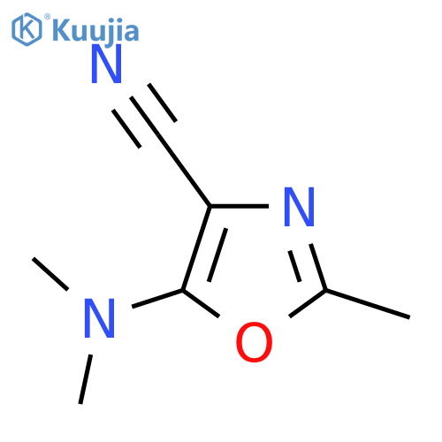 5-(Dimethylamino)-2-methyl-1,3-oxazole-4-carbonitrile structure