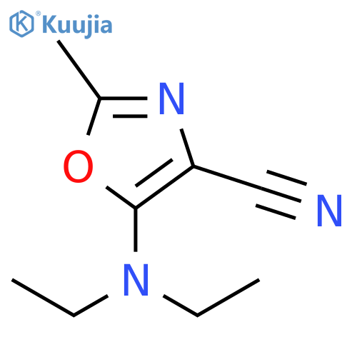 4-Oxazolecarbonitrile, 5-(diethylamino)-2-methyl- structure