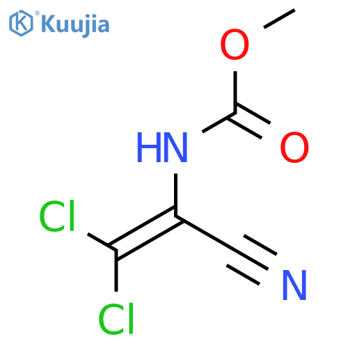 Carbamic acid, (2,2-dichloro-1-cyanoethenyl)-, methyl ester structure