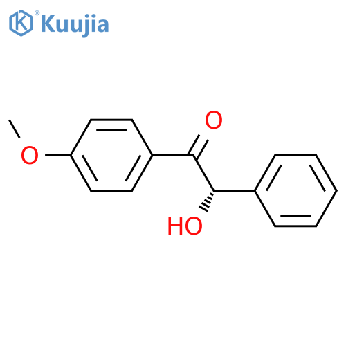 (2S)-2-hydroxy-1-(4-methoxyphenyl)-2-phenylethanone structure