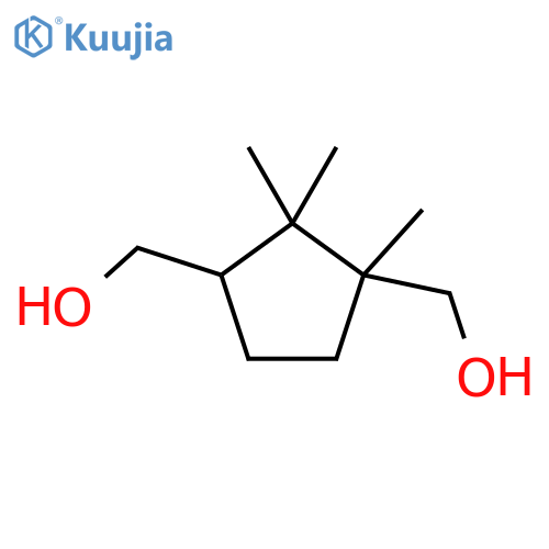 1,3-Cyclopentanedimethanol, 1,2,2-trimethyl- (en) structure
