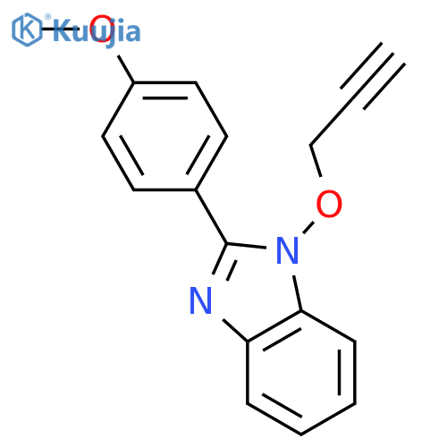 1H-Benzimidazole, 2-(4-methoxyphenyl)-1-(2-propynyloxy)- structure