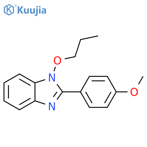 1H-Benzimidazole, 2-(4-methoxyphenyl)-1-propoxy- structure