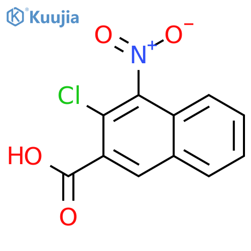 3-Chloro-4-nitro-2-naphthalenecarboxylic Acid structure