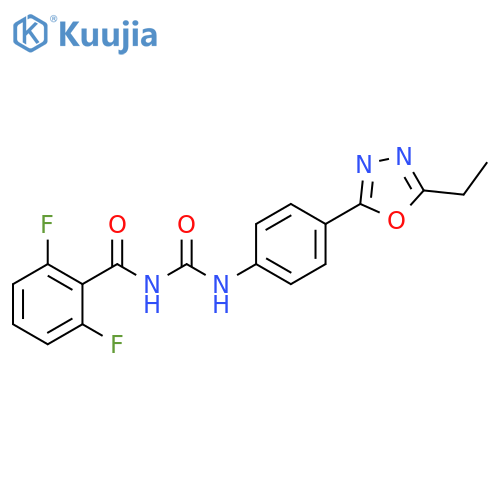 Benzamide,N-[[[4-(5-ethyl-1,3,4-oxadiazol-2-yl)phenyl]amino]carbonyl]-2,6-difluoro- structure