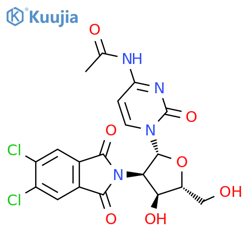 Cytidine,N-acetyl-2'-deoxy-2'-(5,6-dichloro-1,3-dihydro-1,3-dioxo-2H-isoindol-2-yl)- structure