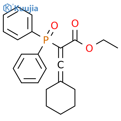 2-Propenoic acid, 3-cyclohexylidene-2-(diphenylphosphinyl)-, ethylester structure