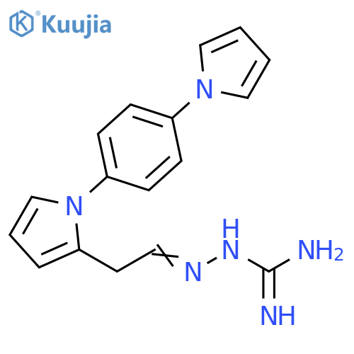 Hydrazinecarboximidamide,2-[2-[1-[4-(1H-pyrrol-1-yl)phenyl]-1H-pyrrol-2-yl]ethylidene]- structure
