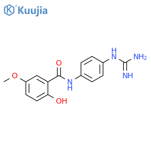 Benzamide,N-[4-[(aminoiminomethyl)amino]phenyl]-2-hydroxy-5-methoxy- structure