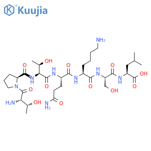 L-Leucine, L-threonyl-L-prolyl-L-threonyl-L-glutaminyl-L-lysyl-L-seryl- structure