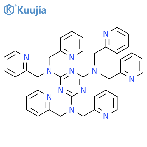 1,3,5-Triazine-2,4,6-triamine,N,N,N',N',N'',N''-hexakis(2-pyridinylmethyl)- structure
