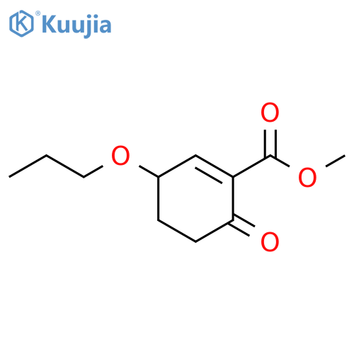 1-Cyclohexene-1-carboxylic acid, 6-oxo-3-propoxy-, methyl ester structure