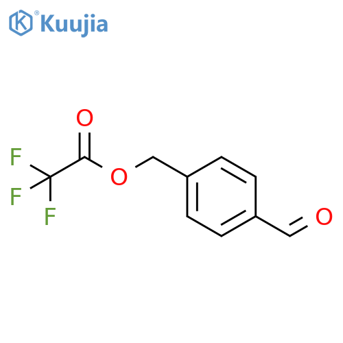 Acetic acid, trifluoro-, (4-formylphenyl)methyl ester structure