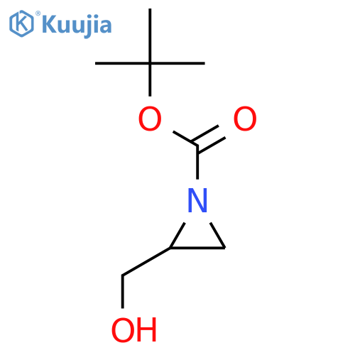 1-AZIRIDINECARBOXYLIC ACID, 2-(HYDROXYMETHYL)-, 1,1-DIMETHYLETHYL ESTER structure