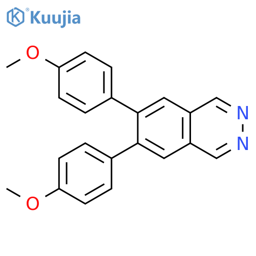Phthalazine, 6,7-bis(4-methoxyphenyl)- structure