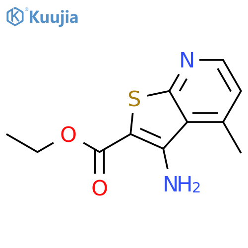 ethyl 3-amino-4-methylthieno2,3-bpyridine-2-carboxylate structure