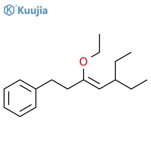 Benzene, [(3Z)-3-ethoxy-5-ethyl-3-heptenyl]- structure