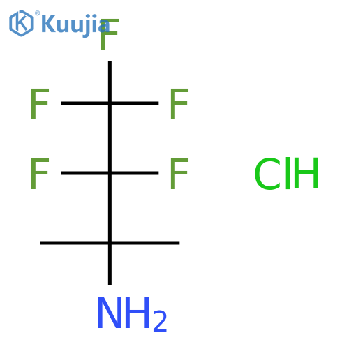2-BUTANAMINE, 3,3,4,4,4-PENTAFLUORO-2-METHYL-, HYDROCHLORIDE structure