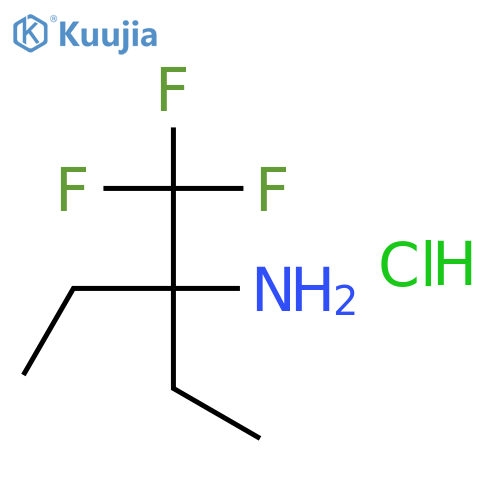 3-(trifluoromethyl)pentan-3-amine hydrochloride structure