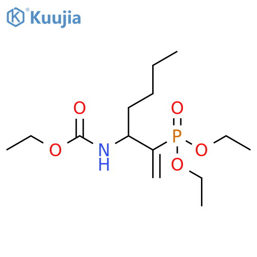 Carbamic acid, [1-[1-(diethoxyphosphinyl)ethenyl]pentyl]-, ethyl ester structure