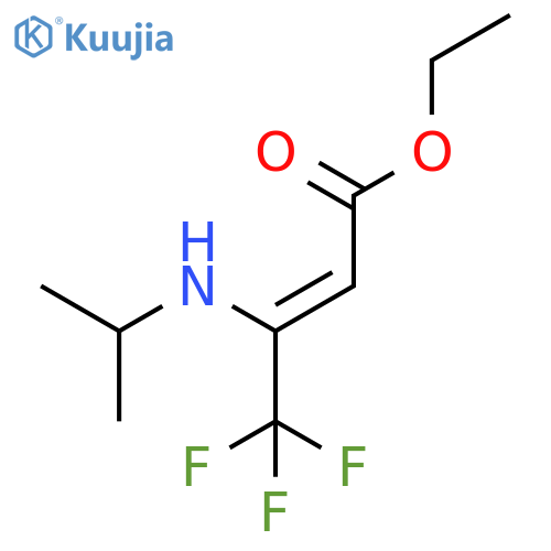 2-Butenoic acid, 4,4,4-trifluoro-3-[(1-methylethyl)amino]-, ethyl ester,(2Z)- structure