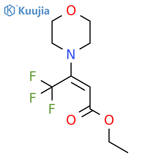 2-Butenoic acid, 4,4,4-trifluoro-3-(4-morpholinyl)-, ethyl ester, (2E)- structure