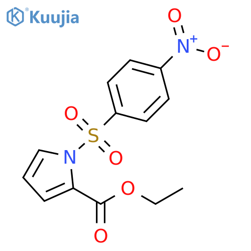 1H-Pyrrole-2-carboxylic acid, 1-[(4-nitrophenyl)sulfonyl]-, ethyl ester structure