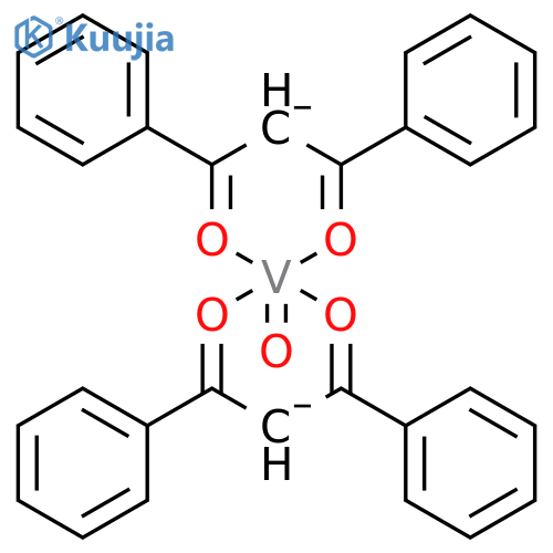 Vanadium, Bis(1,3-diphenyl-1,3-propanedionato-o,o')oxo- structure