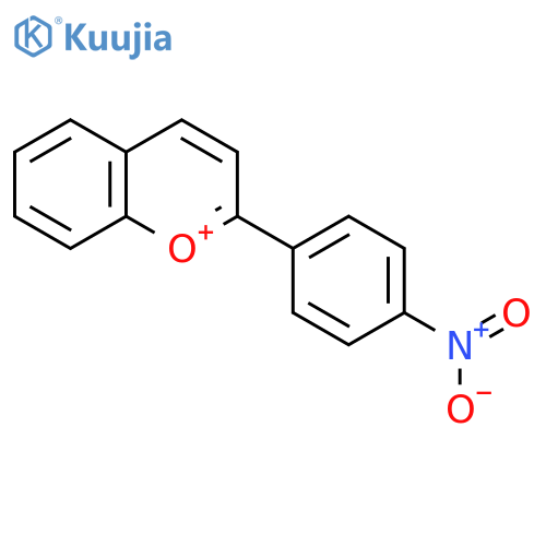 1-BENZOPYRYLIUM, 2-(4-NITROPHENYL)- structure