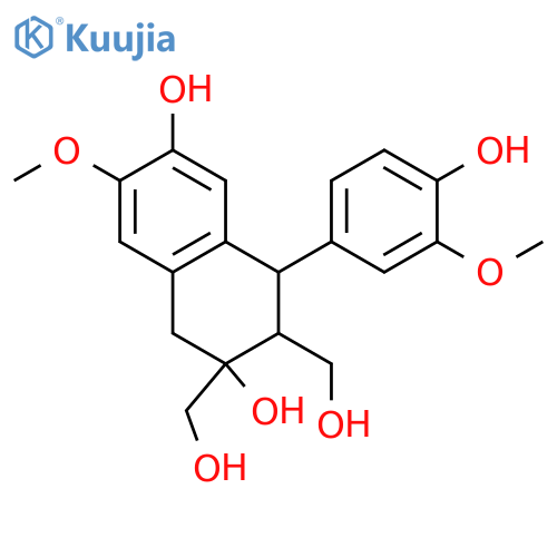4-(4-Hydroxy-3-methoxyphenyl)-2,3-bis(hydroxymethyl)-7-methoxy-1,2,3,4-tetrahydronaphthalene-2,6-diol structure