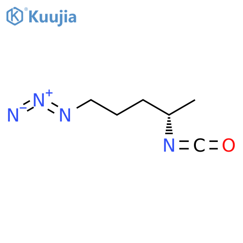 Pentane, 1-azido-4-isocyanato-, (4S)- structure