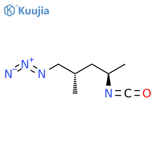 Pentane, 1-azido-4-isocyanato-2-methyl-, (2S,4R)- structure