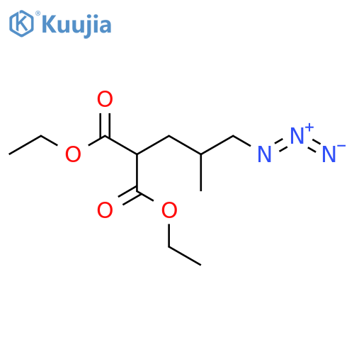 Propanedioic acid, (3-azido-2-methylpropyl)-, diethyl ester structure