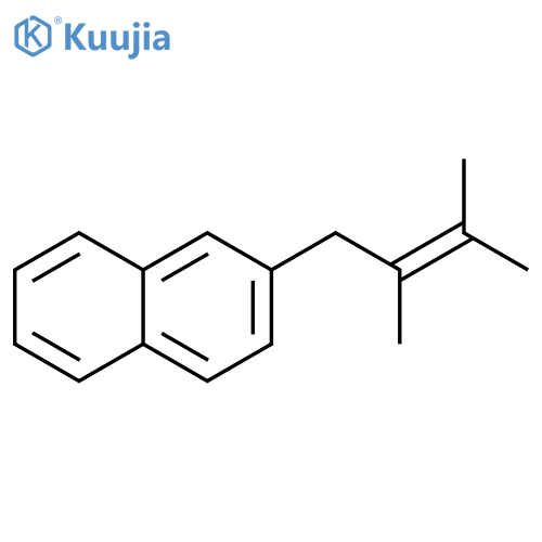 Naphthalene, 2-(2,3-dimethyl-2-butenyl)- structure