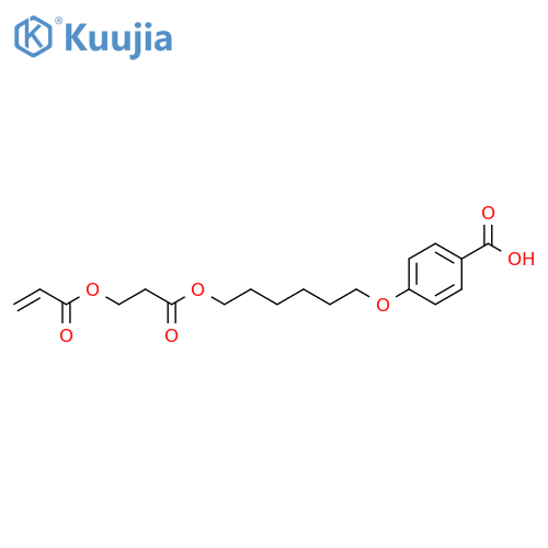 Benzoic acid, 4-[[6-[1-oxo-3-[(1-oxo-2-propenyl)oxy]propoxy]hexyl]oxy]- structure