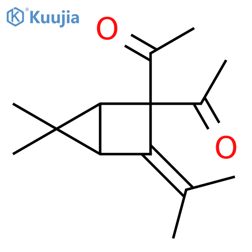 Ethanone,1,1'-[5,5-dimethyl-3-(1-methylethylidene)bicyclo[2.1.0]pent-2-ylidene]bis- structure