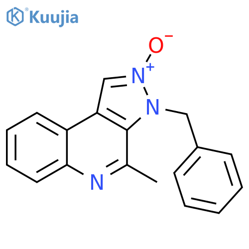 3H-Pyrazolo[3,4-c]quinoline, 4-methyl-3-(phenylmethyl)-, 2-oxide structure